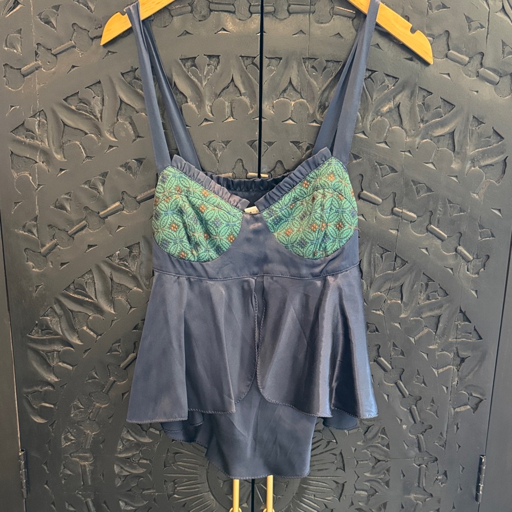 Patrizia Pepe Silk And Print detail top